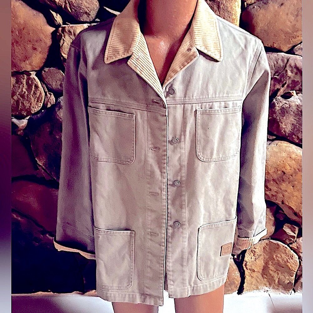 Lauren Jeans Ralph Lauren Vintage Corduroy Collar Car Coat Jacket Hong Kong